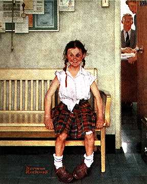 Norman Rockwell's poster ''Shiner'